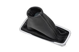 FITS VAUXHALL OPEL CORSA D grey stitch AUTOMATIC LEATHER GEAR GAITER CUSTOM NEW