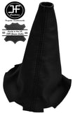 BLACK LEATHER MANUAL GEAR GAITER FITS PEUGEOT 107 CITROEN C1 TOYOTA AYGO 09-14