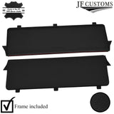 DARK RED STITCH STORAGE CUBBY BOX LEATHER COVER+FRAME FOR MAZDA MX5 MK4 ND 15-20