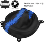 BLACK& BLUESTRIPE REAL LEATHER MANUAL GEAR GAITER FITS MAZDA MX5 MK3 05-15