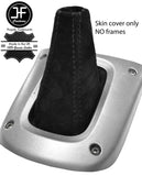 BLACK STITCH REAL SUEDE MANUAL GEAR GAITER FITS TOYOTA RAV 4 2001-2006