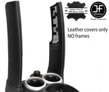 GREY STITCH 2X DOWN TUBES LEATHER COVERS FITS BMW MINI COOPER S R50 R53 01-06