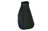 GREEN STITCHING FITS VW TOURAN DSG 2003-2009 AUTOMATIC LEATHER GEAR GAITER