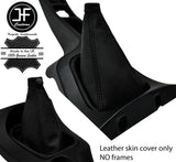 BLACK STITCH REAL LEATHER GEAR GAITER FITS ALFA ROMEO GTV SPIDER 916 PHASE 1