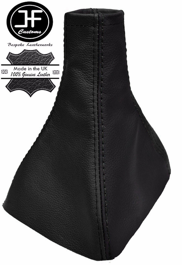 BLACK & BLACK REAL LEATHER GEAR GAITER FITS VAUXHALL OPEL ASTRA MK3 III F 91-98
