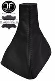 BLACK & BLACK REAL LEATHER GEAR GAITER FITS VAUXHALL OPEL ASTRA MK3 III F 91-98