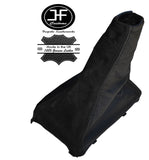 BLACK SUEDE BLACK LEATHER FITS VAUXHALL CORSA C MKII 2000-2006 GEAR GATOR