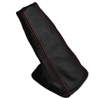 RED STITCH FITS LAND ROVER FREELANDER 1998-2002 AUTOMATIC AUTO GAITER LEATHER