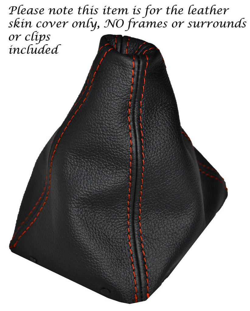 RED STITCH FITS TOYOTA JZX100 CHASER 1996-2000 GEAR GAITER REAL LEATHER