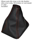 RED STITCH FITS TOYOTA JZX100 CHASER 1996-2000 GEAR GAITER REAL LEATHER