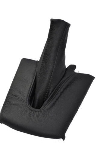 FITS BMW Z4 E85 E86 LEATHER HANDBRAKE GAITER BOOT black  st CUSTOM NEW