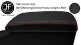 RED STITCH CARBON VINYL ARMREST LID COVER FITS TOYOTA JZX 100 CHASER 96-00