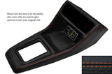 ORANGE STITCH CONSOLE GEAR SURROUND SKIN COVERS FITS FORD ESCORT MK2 GHIA