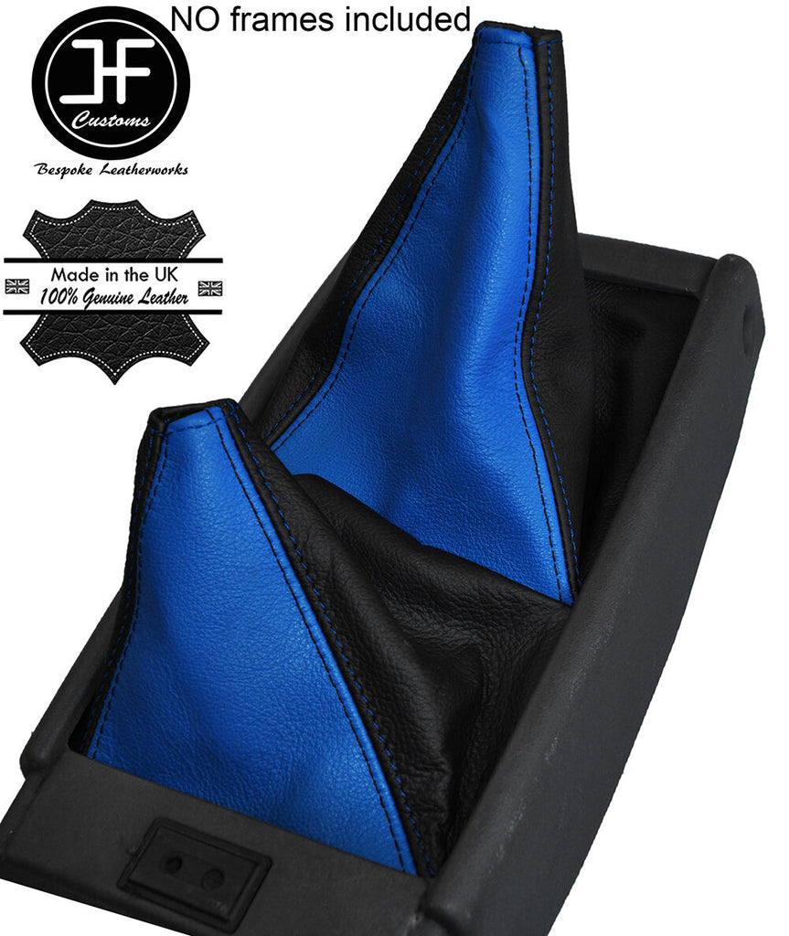 BLACK & BLUE LEATHER GEAR SHIFT BOOT FITS  TOYOTA HILUX SURF 4 RUNNER 84-89