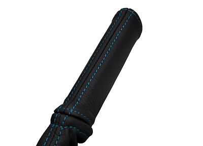 blue stitch FITS NISSAN NAVARA D40 HANDBRAKE HANDLE     COVER ONLY CUSTOM NEW