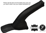 BLACK STITCH LEATHER HANDBRAKE GAITER FITS KIA CEE'D CEED 2013-2016 CUSTOM NEW