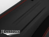 RED STITCH LEATHER 2X REAR DOOR TRIM COVERS FOR HONDA RIDGELINE 06-14 CUSTOM NEW