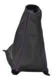 FITS Hyundai GETZ LEATHER GEAR GAITER SHIFT BOOT purple st CUSTOM NEW MADE IN UK
