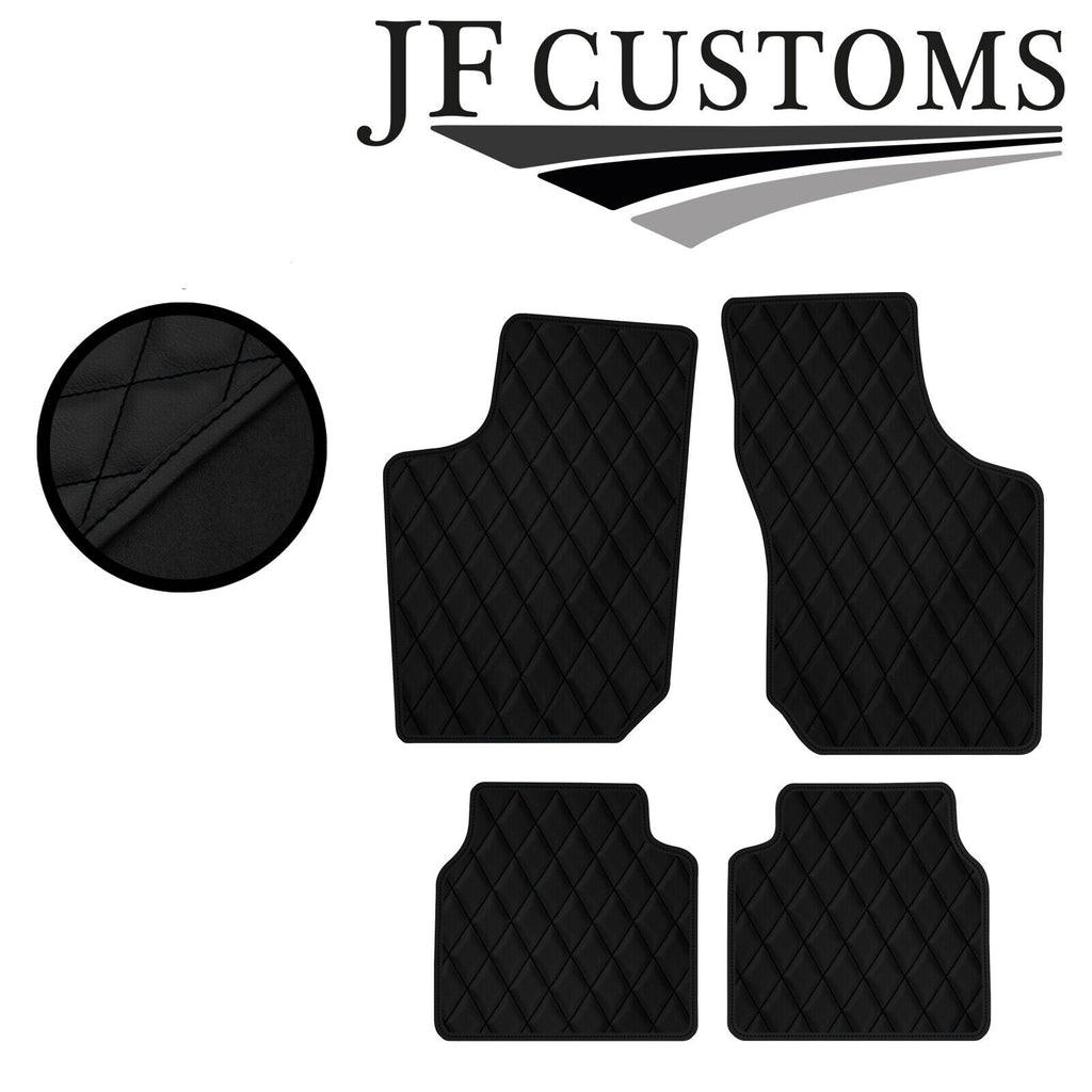 BLACK DIAMOND STITCH VINYL 4XTAILORED FLOOR CARPET FOR VAUXHALL CORSA B 93-01
