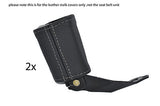 grey stitch FITS AUDI TT MK1 1998-2006  2X FRONT SEAT BELT STALK LEATHER COVERS