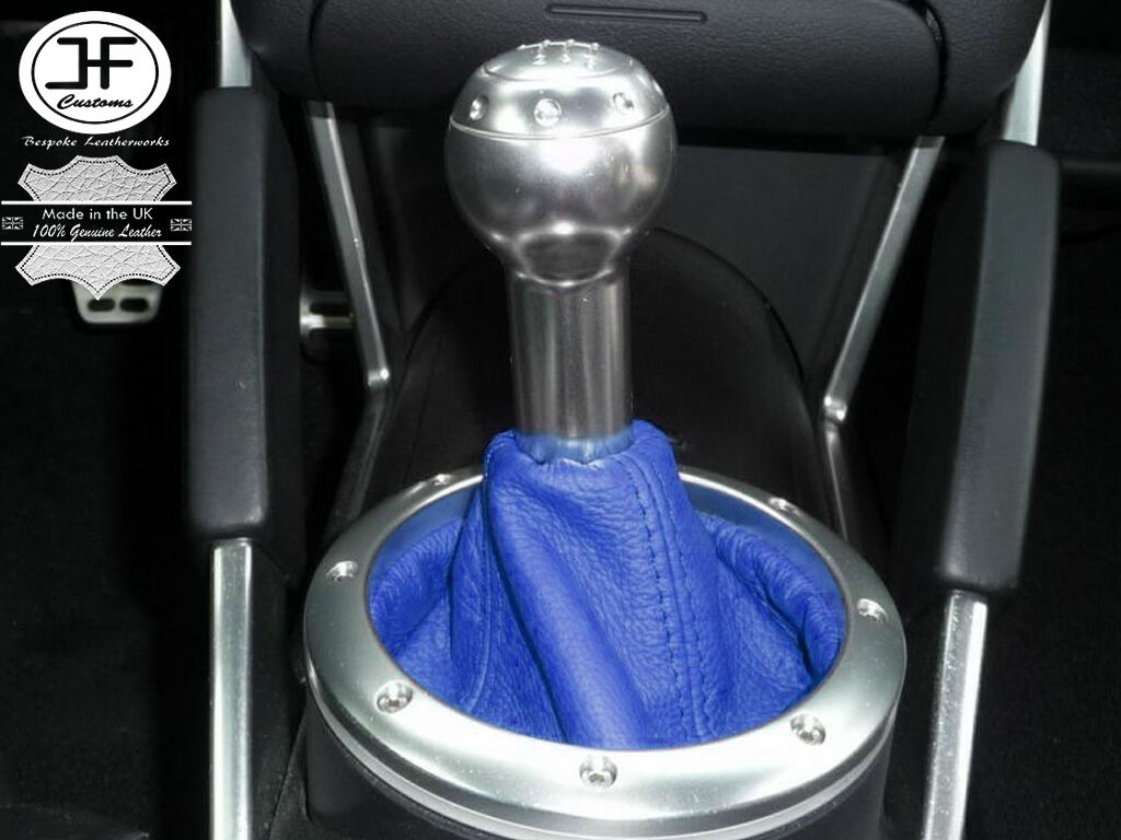 BLUE LEATHER FOR AUDI TT MK1 COUPE ROADSTER 98-06 GEAR GAITER SHIFT BOOT COVER