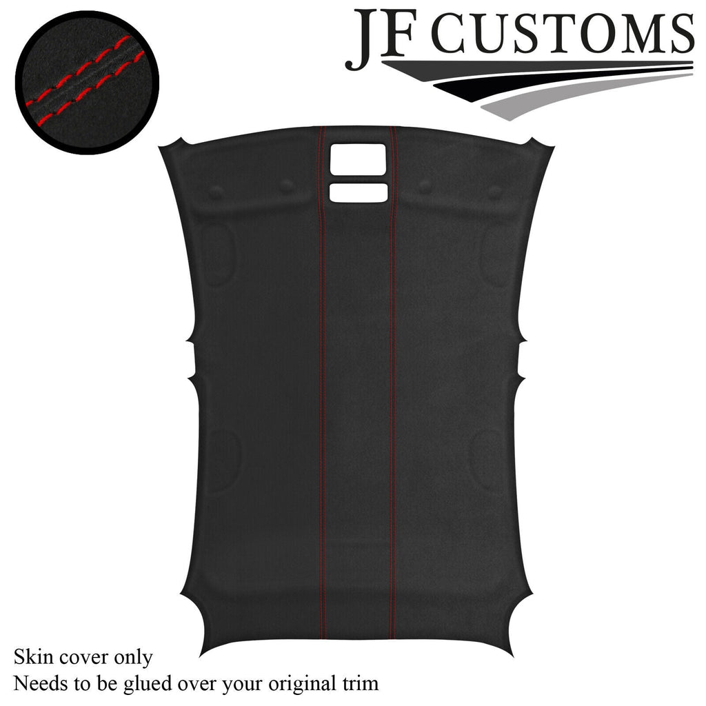RED STITCH D GREY SUEDE ROOF HEADLINER COVER FOR ALFA ROMEO GIULIETTA 10-16