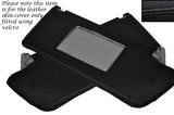 BLACK STITCH 2X SUN VISORS COVERS FITS VAUXHALL OPEL HOLDEN VECTRA C SIGNUM