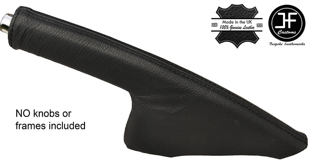 BLACK STITCHING LEATHER HANDBRAKE GAITER FITS SKODA FABIA 2007-2014 CUSTOM NEW