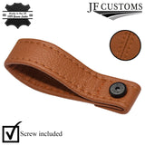 TAN LEATHER TAILGATE BOOT PULL STRAP HANDLE FITS FIAT 500 ABARTH 07-16