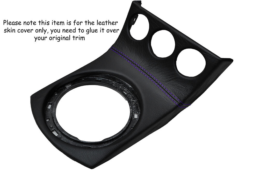 PURPLE STITCH GEAR SURROUND LEATHER SKIN COVER FITS NISSAN 350Z 2002-2005