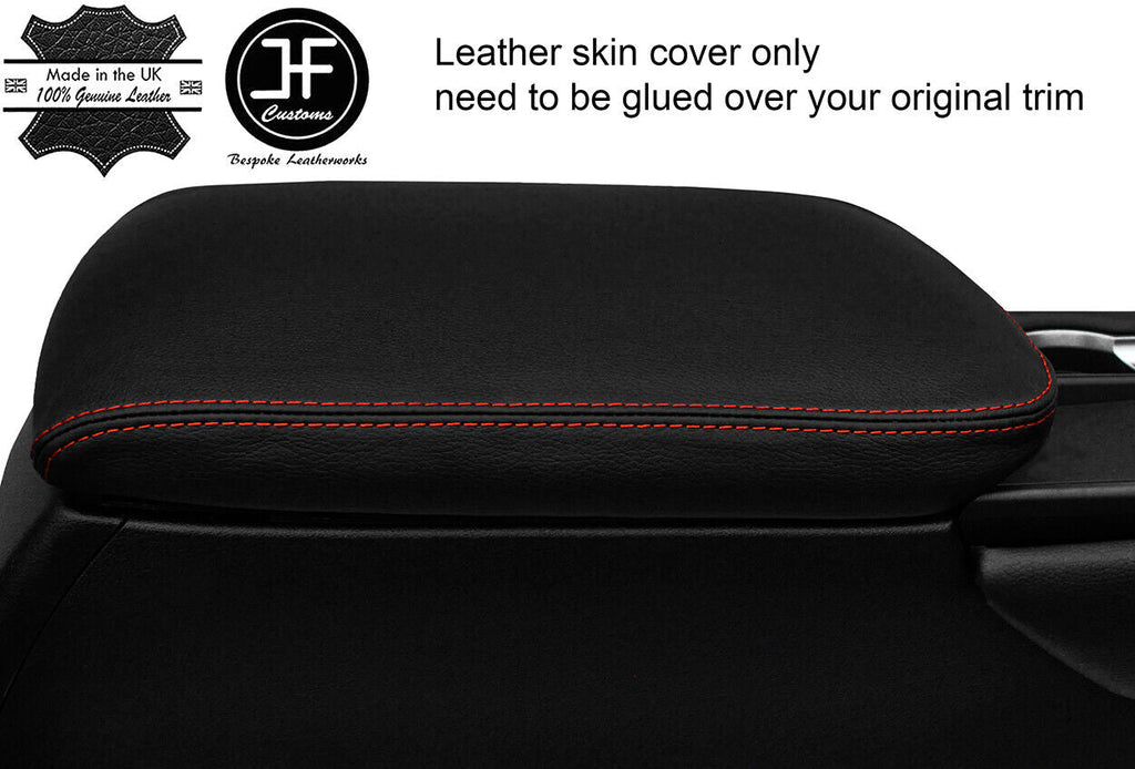 RED STITCH REAL LEATHER ARMREST LID COVER FOR LEXUS NX 2014-2018 CUSTOM NEW