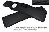 BLACK STITCH FITS ALFA ROMEO GTV SPIDER 916 95-99 2X SUN VISORS LEATHER COVER