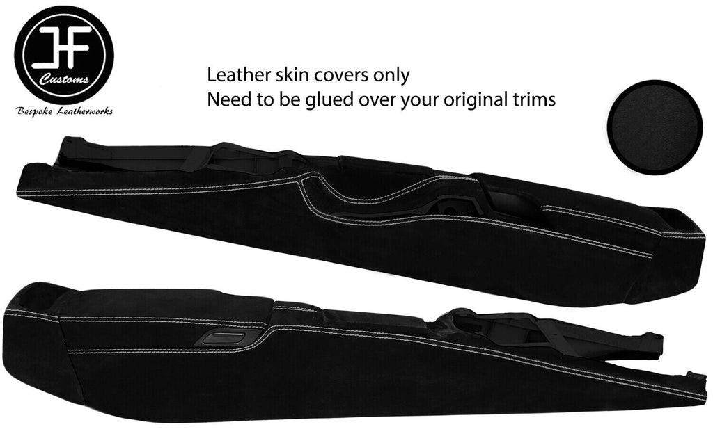 GREY STITCH FULL CONSOLE LUXE SUEDE COVER FOR PORSCHE CARRERA 911 997 04-12