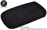 BLACK STITCHING ARMREST REAL SUEDE COVER FITS SAAB 9-7X 97X 2005-2009 CUSTOM NEW