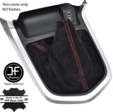 RED STITCHING REAL SUEDE MANUAL GEAR GAITER FITS NAVARA NP300 D23 2015-2017