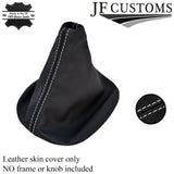 WHITE STITCH FITS VW LUPO POLO MK3 F 6N2 MK4  GEAR COVER GAITER REAL LEATHER