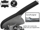 BLACK STITCH HANDBRAKE HANDLE&TRIM NAPPA LEATHER COVERS FOR PORSCHE BOXSTER 987