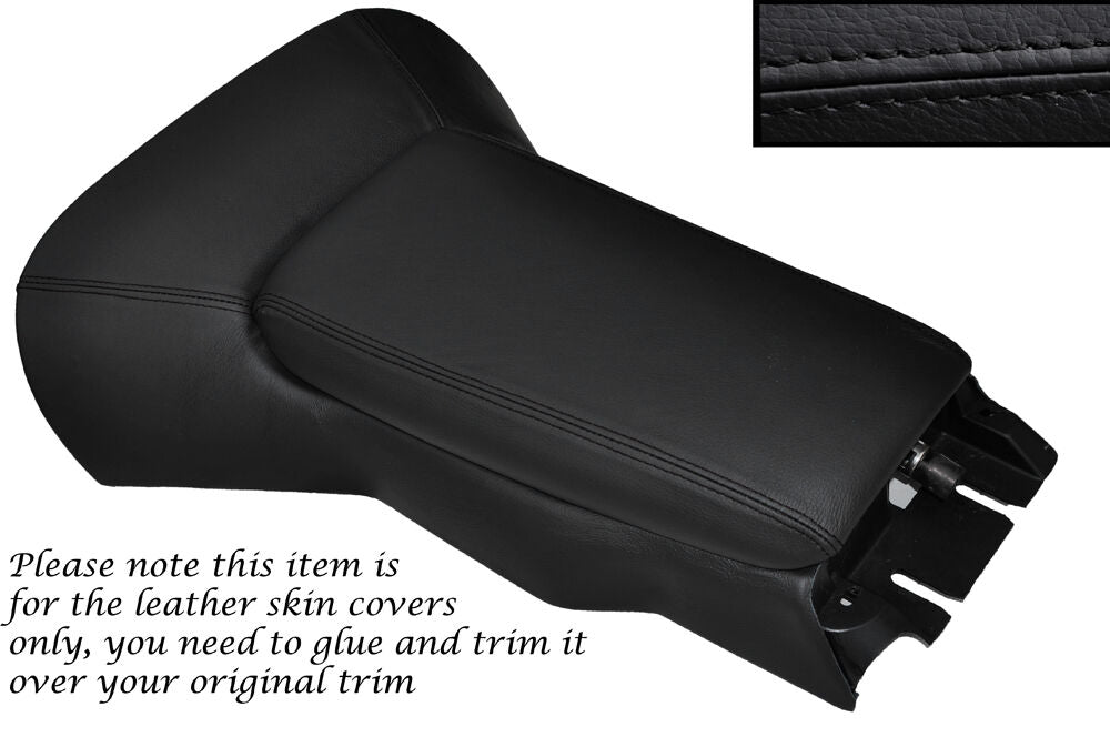 BLACK STITCH CENTRE CONSOLE COVER + ARMREST COVER FITS CORVETTE C5 1997-2004