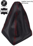 RED STITCHING REAL LEATHER MANUAL GEAR GAITER FITS JEEP WRANGLER 2011-2017
