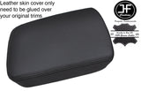 BLACK STITCH FRONT SECTION ARMREST LID LEATHER COVER FITS AUDI Q7 2015-2018