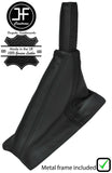 BLACK&BLACK STRIPE LEATHER HANDBRAKE +METAL FRAME +HANDLE FOR CORVETTE C5 97-04