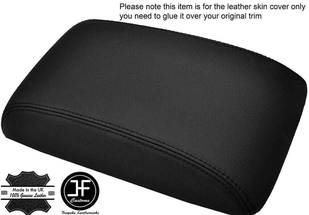 BLACK STITCHING ARMREST LID LEATHER COVER FITS HYUNDAI SANTA FE 2006-2012