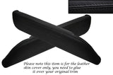 BLACK STITCH 2X FRONT DOOR ARMREST SKIN COVERS FITS DATSUN 260Z 280Z 79-83