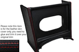RED STITCH CONSOLE GRILL RADIO SURROUND LEATHER SKIN COVER FITS MG MGB EARLY