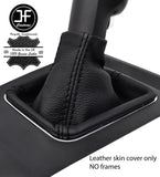 BLACK STITCH TOP GRAIN LEATHER GEAR GAITER FOR VAUXHALL OPEL ZAFIRA B MK2 05-12
