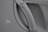 FITS VW BEETLE 98-05 LEATHER 2X DOOR HANDLE COVERS black CUSTOM NEW MADE IN UK