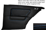 BLUE STITCH 2X REAR QUARTER PANEL SKIN COVERS FITS BMW 3 SERIES E30 COUPE 3DR