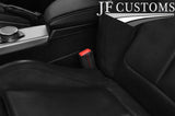 RED GREY SPORT STITCH LEATHER 2X SEAT BELT LONG COVERS FOR AUDI A4 B9 15-20