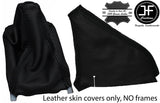 BLACK STITCH LEATHER GEAR HANDBRAKE GAITER SET FOR HONDA CRX DEL SOL 1992-1997
