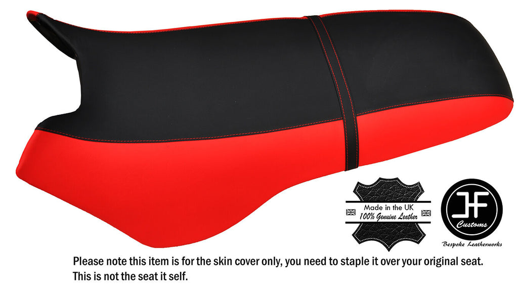 BLACK & RED CUSTOM FITS SEA DOO XP 93-96 AUTOMOTIVE VINYL SEAT COVER + STRAP